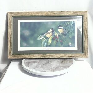 Jeff Tift Summer Meeting Place Framed Bird Print Signed 2002 Nature Art